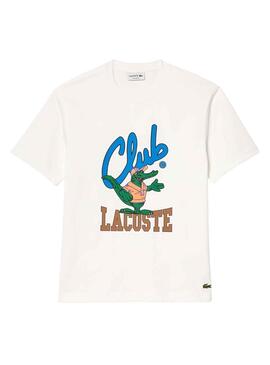 Camiseta Lacoste Club Relaxed Blanco Hombre Mujer