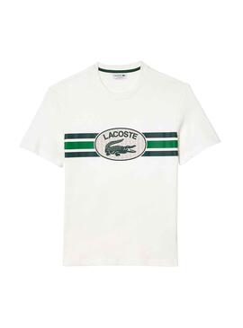 Camiseta Lacoste Monograma Blanco para Hombre