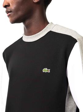 Sudadera Lacoste Jogger Felpa Negro Hombre