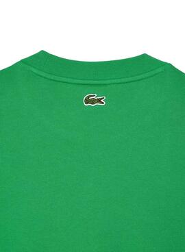 Sudadera Lacoste Loose Fit Monogram Verde Hombre