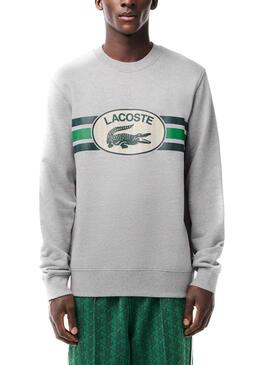 Sudadera Lacoste Loose Fit Gris para Hombre