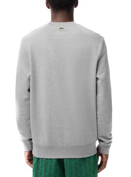 Sudadera Lacoste Loose Fit Gris para Hombre