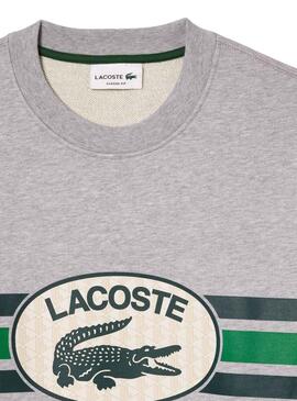 Sudadera Lacoste Loose Fit Gris para Hombre