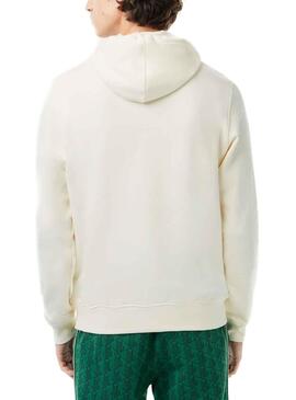 Sudadera Lacoste Monograma Blanco para Hombre