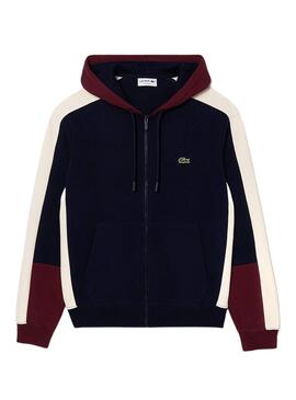 Sudadera Lacoste Jogger Cremallera Marino Hombre