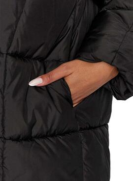 Abrigo Only Acolchado Asta Negro Para Mujer