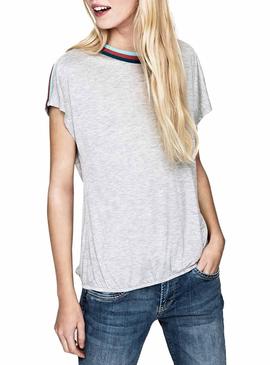 Camiseta Pepe Jeans Gwen Gris Mujer