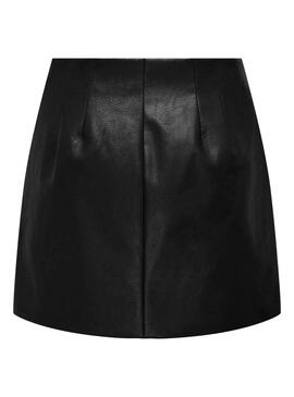 Falda Only Ada Faux Leather Negro Para Mujer