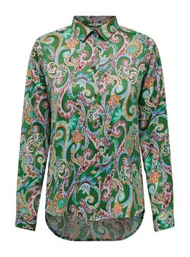 Camisa Only Jane Verde Para Mujer