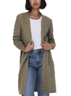 Cardigan Only Jade Beige Para Mujer