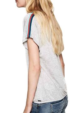 Camiseta Pepe Jeans Gwen Gris Mujer