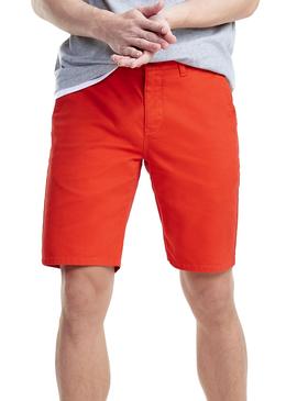 Bermuda Tommy Jeans Essential Chino Rojo Hombre