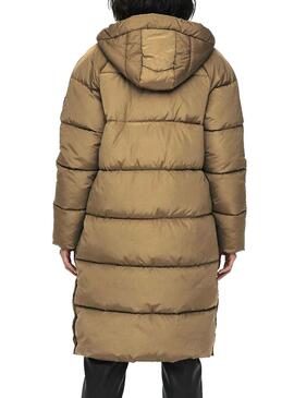 Chaqueta Only Amanda Long Tostada Para Mujer
