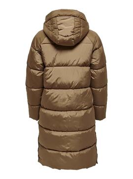 Chaqueta Only Amanda Long Tostada Para Mujer