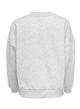 Sudadera Only Lulu Gris Para Mujer