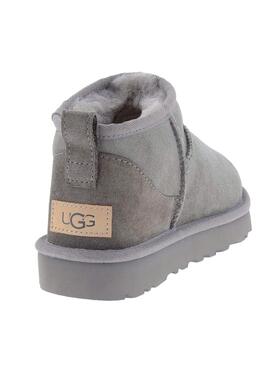 Botas UGG Classic Ultra Mini Gris para Mujer