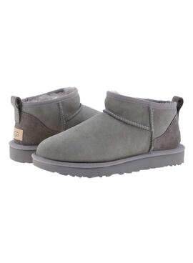 Botas UGG Classic Ultra Mini Gris para Mujer