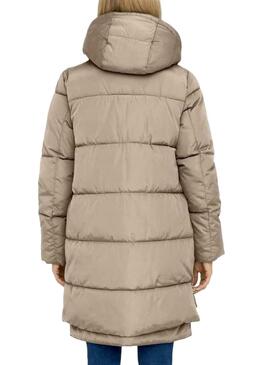 Chaqueta Only New Nora Long Beige Para Mujer