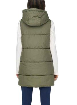 Chaleco Only Asta Puffer Verde Para Mujer