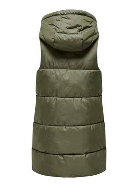 Chaleco Only Asta Puffer Verde Para Mujer