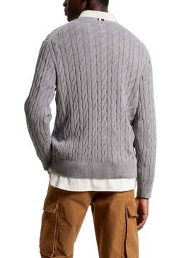 Jersey Tommy Hilfiger Classic Gris Para Hombre