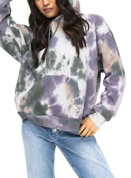 Sudadera Only Joda Tie Dye Morado para Mujer
