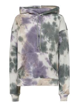 Sudadera Only Joda Tie Dye Morado para Mujer