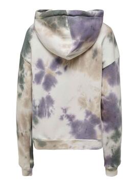 Sudadera Only Joda Tie Dye Morado para Mujer
