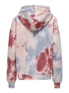 Sudadera Only Joda Tie Dye Rosa para Mujer