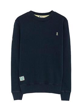 Sudadera El Pulpo Basic Crewneck Azul para Hombre