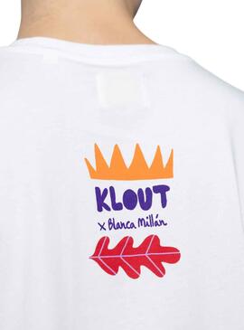 Camiseta Klout Blanca Millán I Blanco Unisex