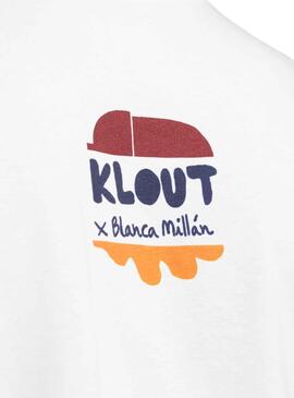 Camiseta Klout Blanca Millán II Beige Unisex