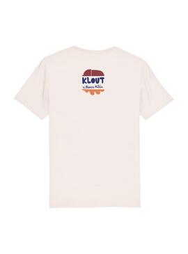 Camiseta Klout Blanca Millán II Beige Unisex