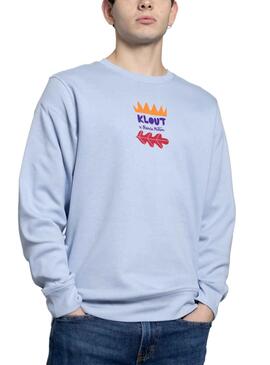 Sudadera Klout Blanca Millán I Azul Unisex