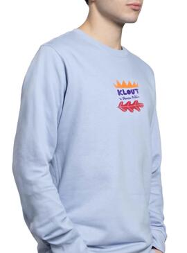 Sudadera Klout Blanca Millán I Azul Unisex