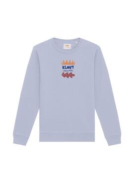 Sudadera Klout Blanca Millán I Azul Unisex