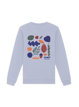 Sudadera Klout Blanca Millán I Azul Unisex