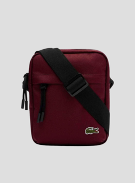 Bandolera Lacoste Vertical Camera Granate Hombre