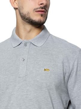 Polo Klout Basico Gris Manga Larga para Hombre