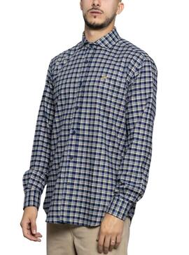 Camisa Klout London Azul para Hombre