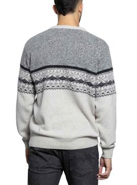 Jersey Klout Greca Gris para Hombre