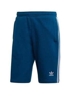 Short Adidas 3 Stripe Azul Hombre