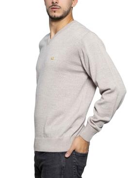 Jersey Klout Basico Pico Beige para Hombre