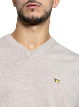 Jersey Klout Basico Pico Beige para Hombre