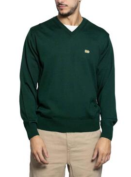 Jersey Klout Basico Pico Verde para Hombre