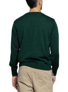 Jersey Klout Basico Pico Verde para Hombre