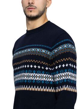 Jersey Klout Yacar Azul Marino para  Hombre