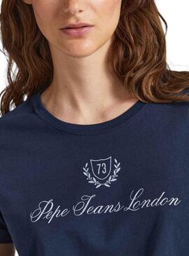 Camiseta Pepe Jeans Vivian Azul Para Mujer