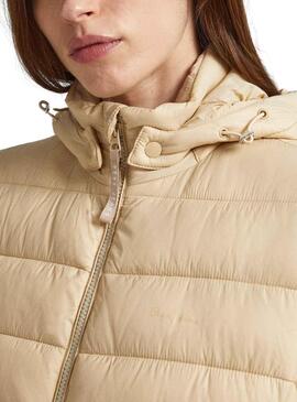 Plumífero Pepe Jeans Maddie Acolchado Beige Mujer