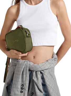 Bolso Pepe Jeans Bassy Bandolera Verde Para Mujer